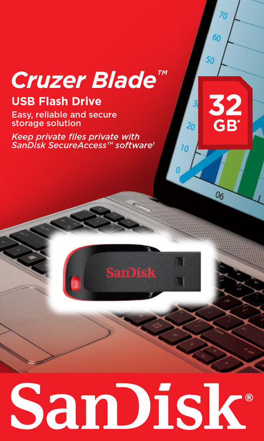SanDisk Cruzer Blade USB-A Externer Speicher 32Gb SDCZ50-032G-B35