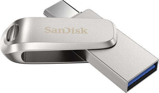 Externer Speicher USB-A 3.2 / USB-C SanDisk Ultra Luxe Dual Drive, 512GB SDDDC4-512G-G46