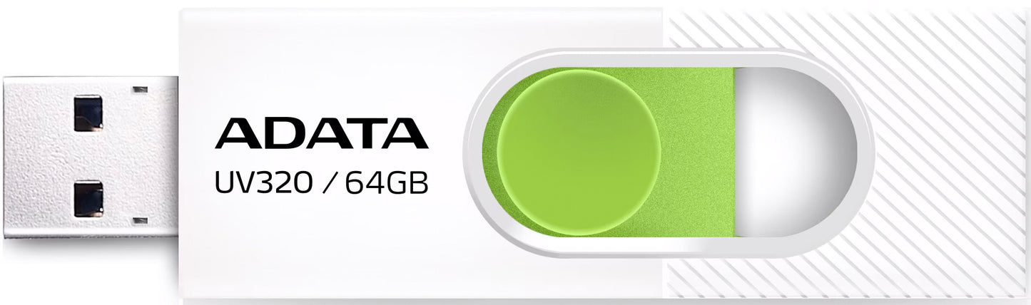 Memoria Esterna USB-A 3.2 Adata UV320, 64Gb AUV320-64G-RWHGN