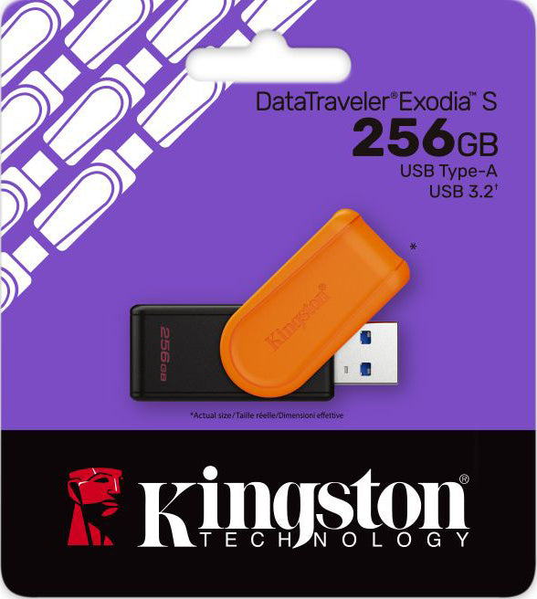 Memoria Esterna USB-A 3.2 Kingston DT Exodia S, 256Gb DTXS/256GB