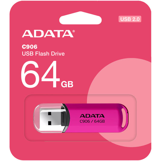 Memoria esterna USB-A Adata C906, 64Gb AC906-64G-RPP