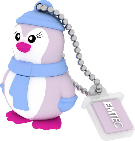 Memoria Esterna USB-A Emtec M336 Miss Penguin, 16Gb ECMMD16GM336