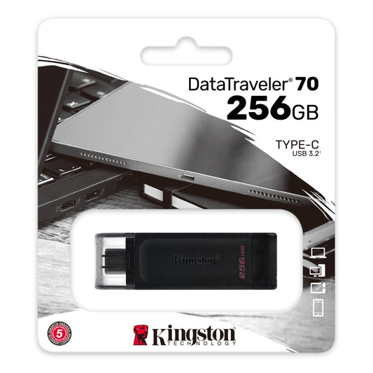 Kingston DT70 DT70/256GB USB-C Externer Speicher, 256Gb