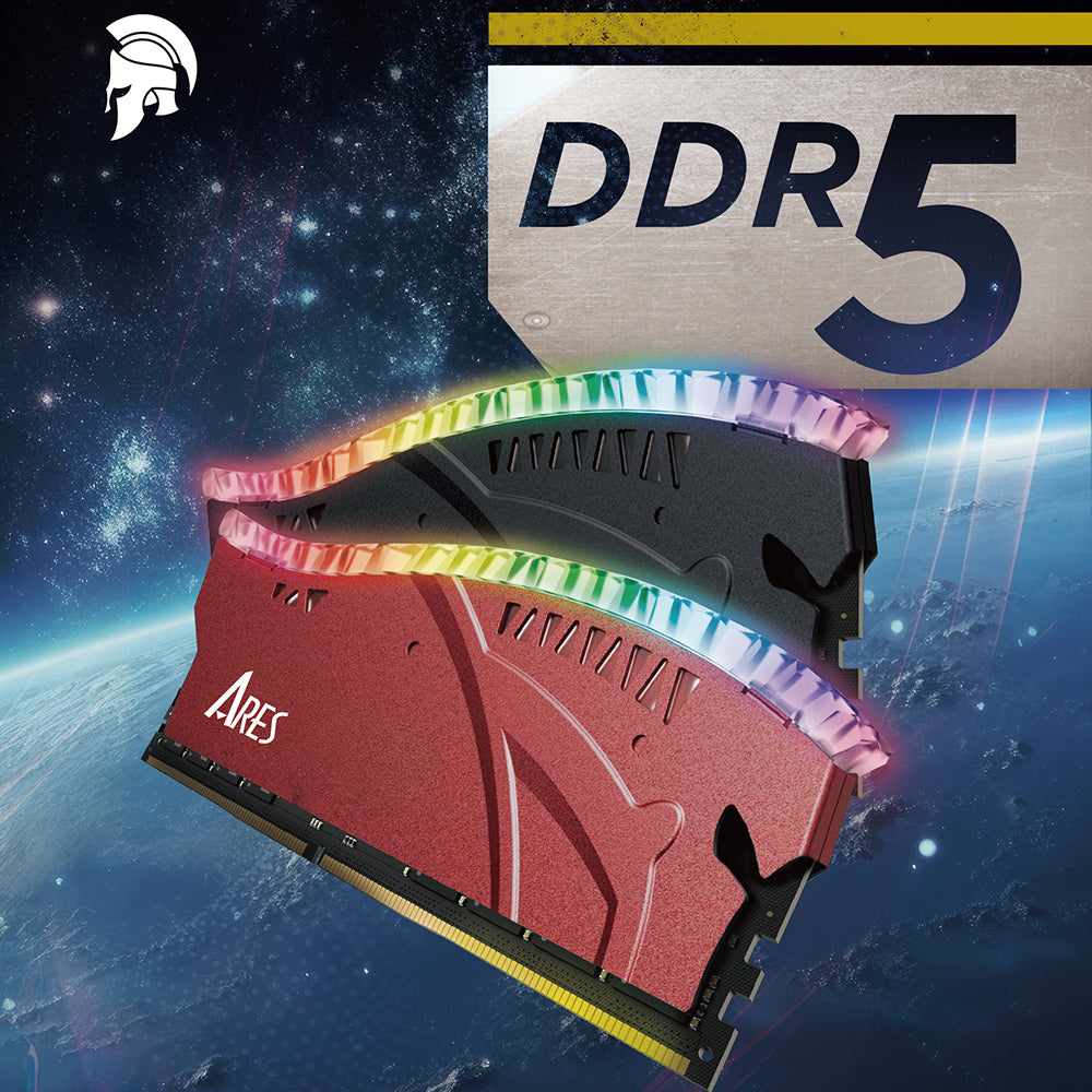 Dato Ares Armor Lite RAM Memory, DDR5, RGB, 32GB, 6000Mhz, Black ARB32G5K60