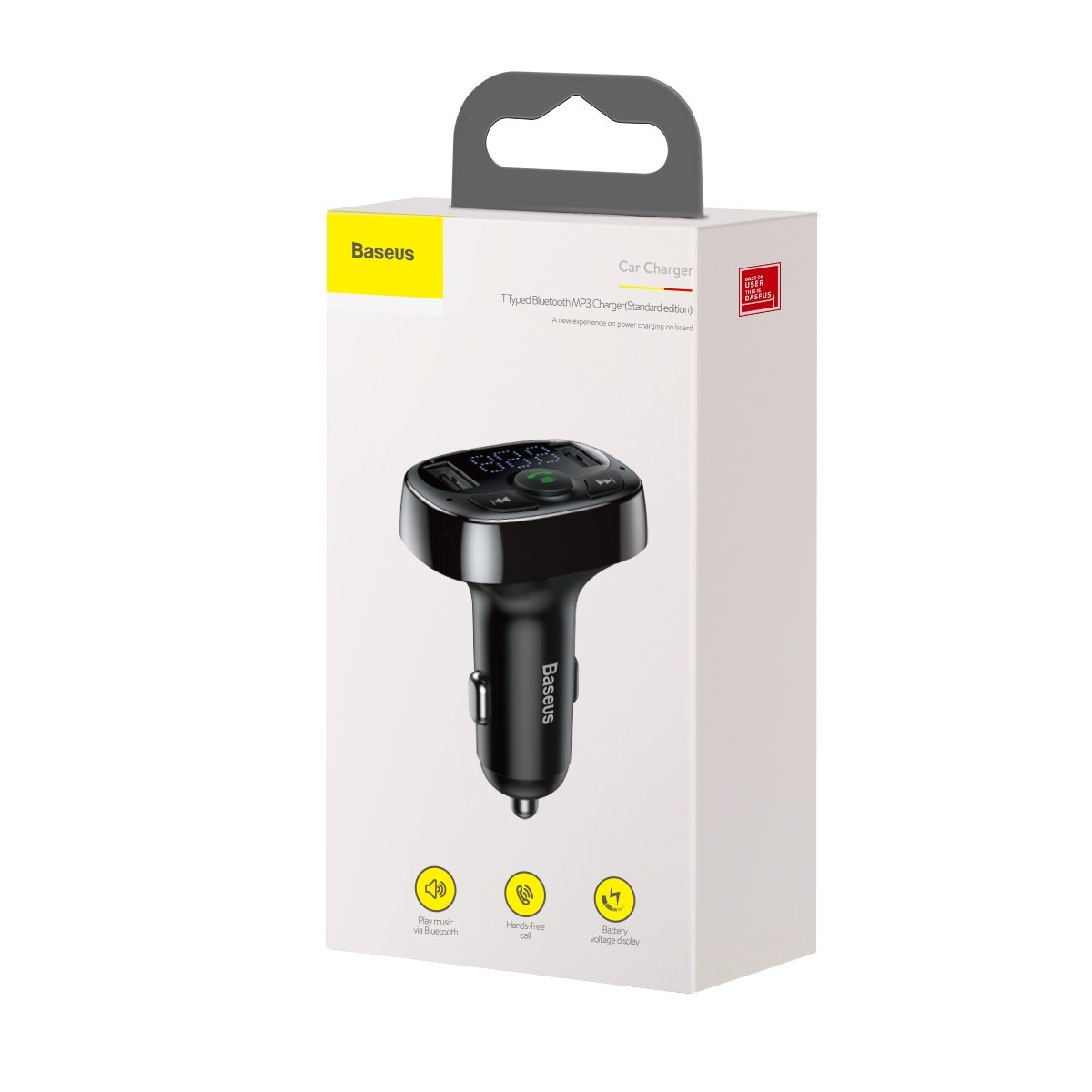 Modulatore FM Bluetooth Baseus S-09A, 2 x USB-A - 1 x microSD CCMT000001