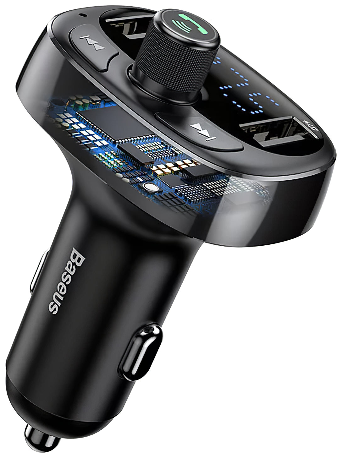 Modulatore FM Bluetooth Baseus S-09, 2 x USB-A - 1 x microSD CCMT000301