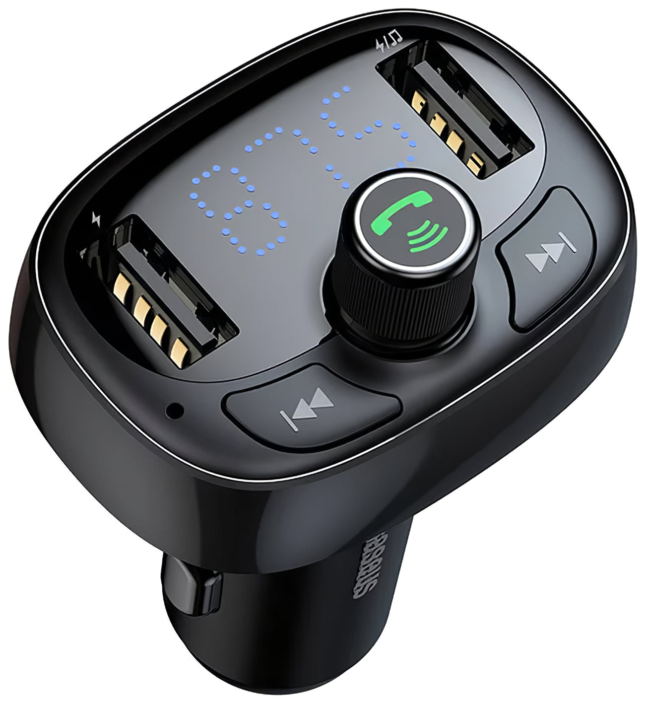 Modulatore FM Bluetooth Baseus S-09, 2 x USB-A - 1 x microSD CCMT000301