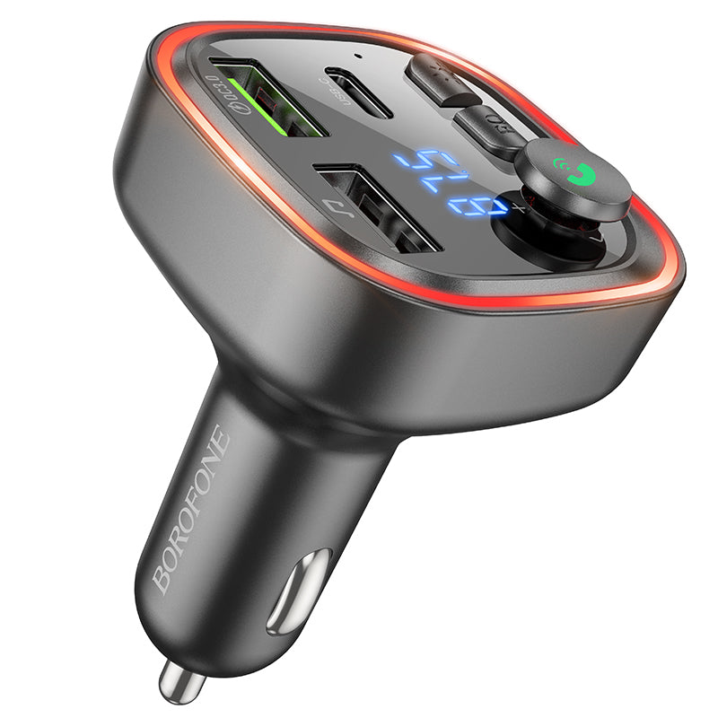 Modulatore FM Bluetooth Borofone BC48, 2 x USB-A - 1 x USB-C - 1 x microSD