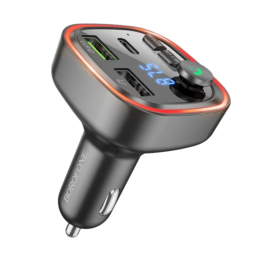 Modulatore FM Bluetooth Borofone BC48, 2 x USB-A - 1 x USB-C - 1 x microSD