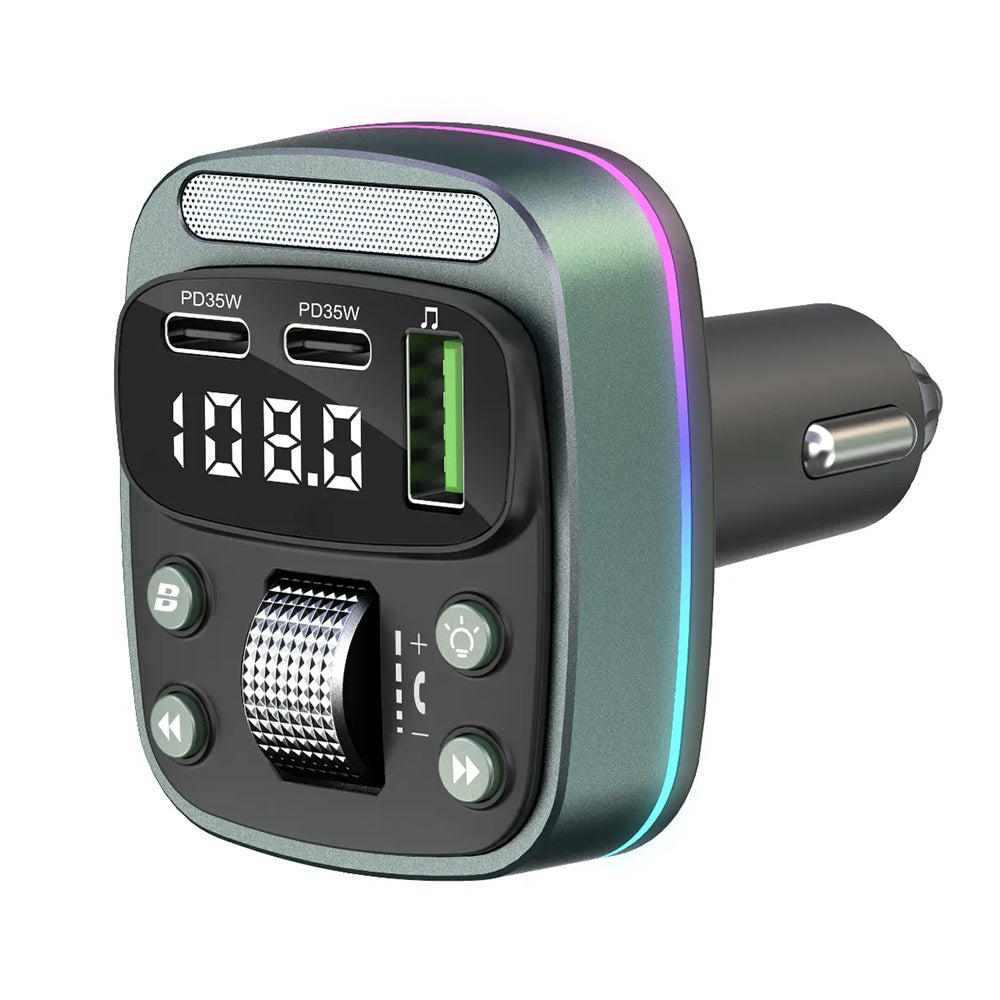 Modulatore FM Bluetooth Techsuit EchoDrive, 1 x USB-A - 2 x USB-C