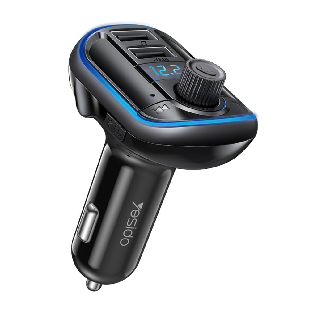 Modulateur FM Bluetooth Yesido Y44, 2 x USB-A - 1 x microSD