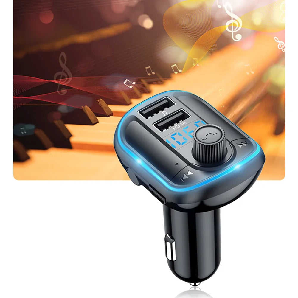 Modulateur FM Bluetooth Yesido Y44, 2 x USB-A - 1 x microSD