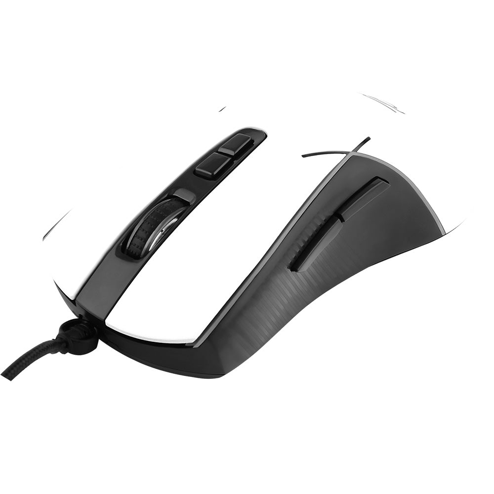 Mouse Gaming Cablato USB Proove Defiant, RGB, 7200DPI, Bianco CMDE00000101