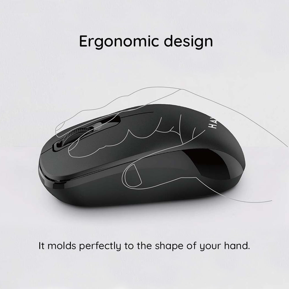 Mouse Wireless HAVIT MS626GT, 1200DPI, Nero Rosso