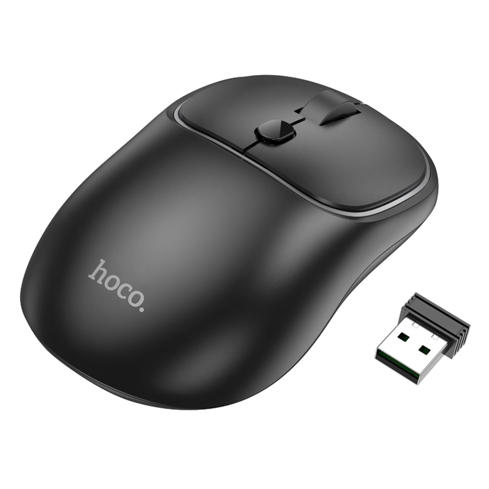 Souris sans fil HOCO GM25, 1600DPI, BT / Wi-Fi, Noir