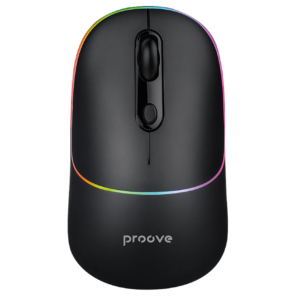 Souris sans fil Proove Blink, RGB, 800DPI - 1600DPI, BT / Wi-Fi, Noir WMBL00002001