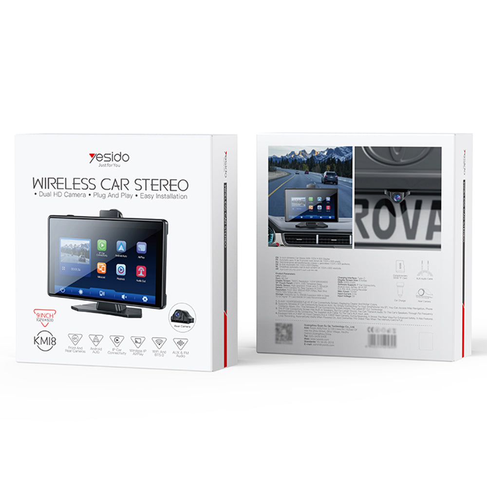 Auto-Navigation Yesido KM18, Wi-Fi, 9 Zoll