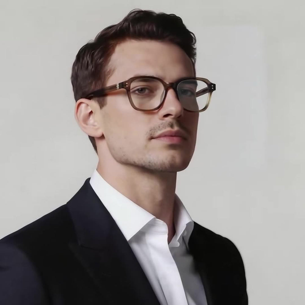 Lunettes d'ordinateur pour hommes Techsuit 2227, Anti-Lumière Bleue, Noires