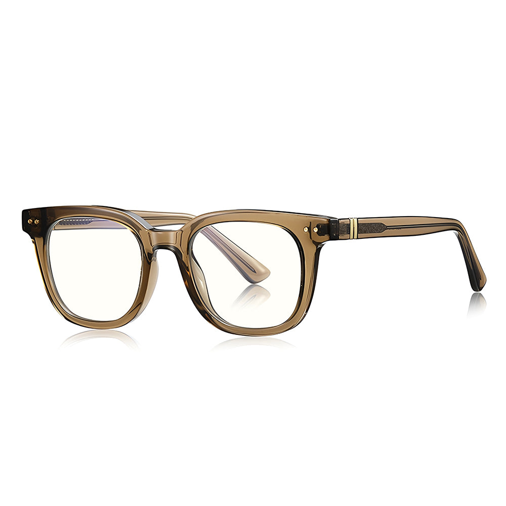 Computerbrille für Männer Techsuit 2229, Anti-Blue Light, Hellbraun