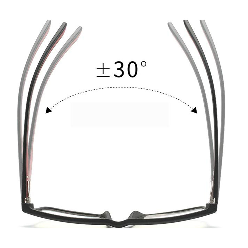 Occhiali da Computer Uomo Techsuit F2388, Anti-Luce Blu, Nero Grigio
