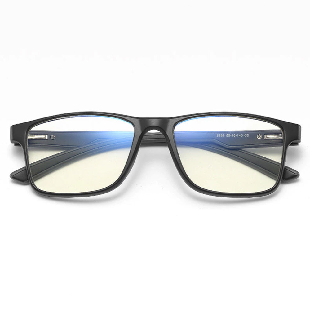 Occhiali da Computer Uomo Techsuit F2388, Anti-Luce Blu, Nero Grigio