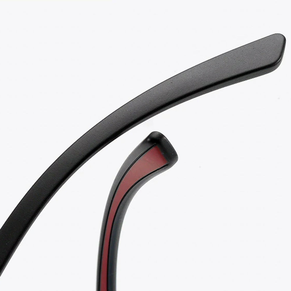 Lunettes d'ordinateur pour hommes Techsuit F2388, anti-lumière bleue, noir rouge