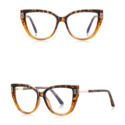 Techsuit 2259 Women's Computer Glasses, Anti-Blue Light, Brown