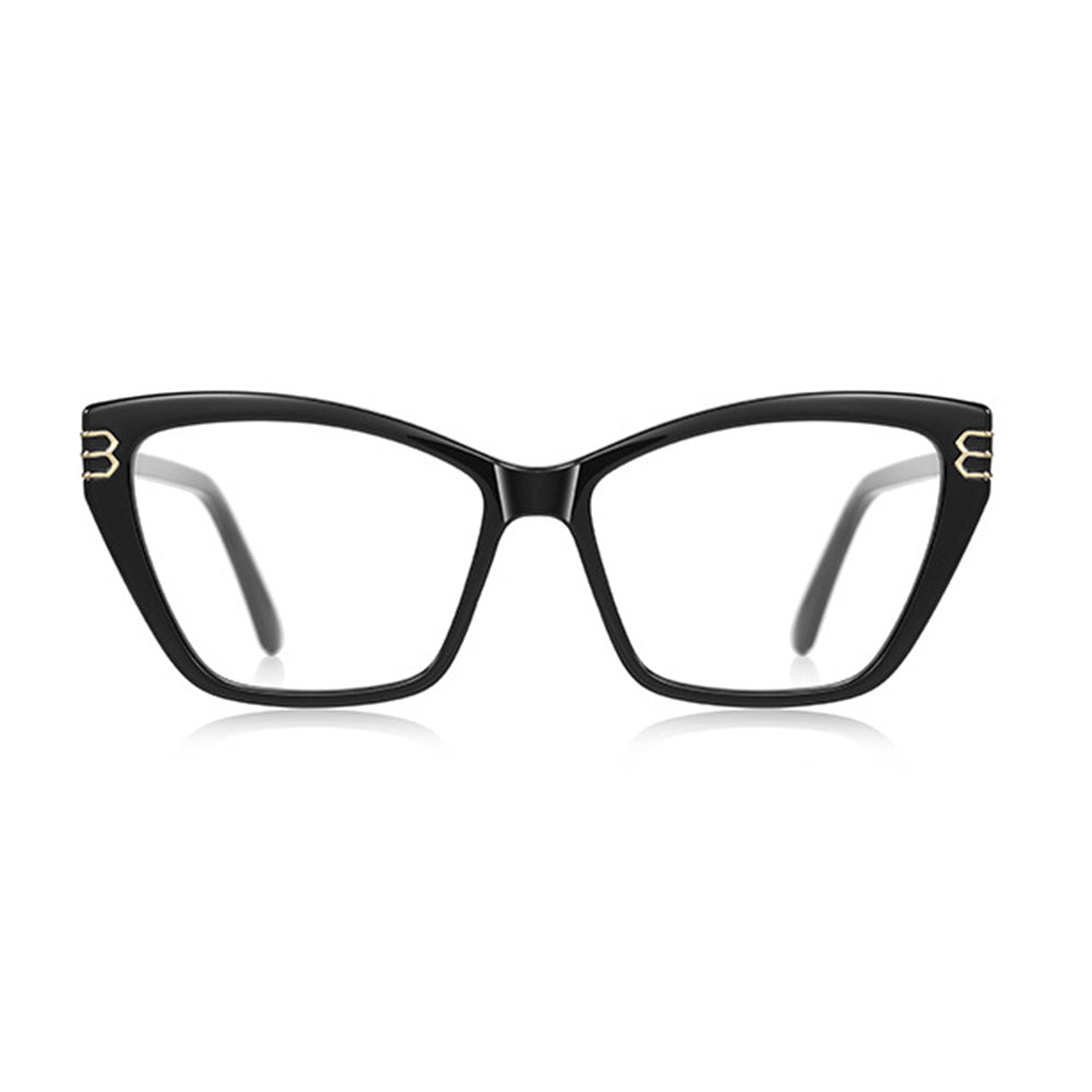 Lunettes d'ordinateur pour femmes Techsuit 2262, Anti-Lumière Bleue, Noires