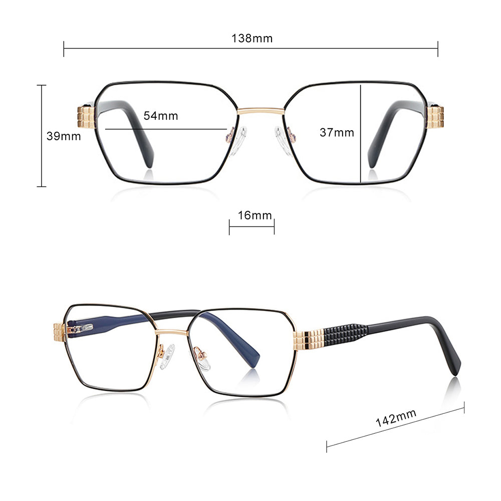Damen Computerbrille Techsuit 3161, Anti-Blue Light, Schwarz