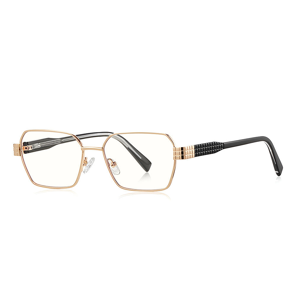 Lunettes d'ordinateur pour femmes Techsuit 3161, Anti-Lumière Bleue, Noires Dorées