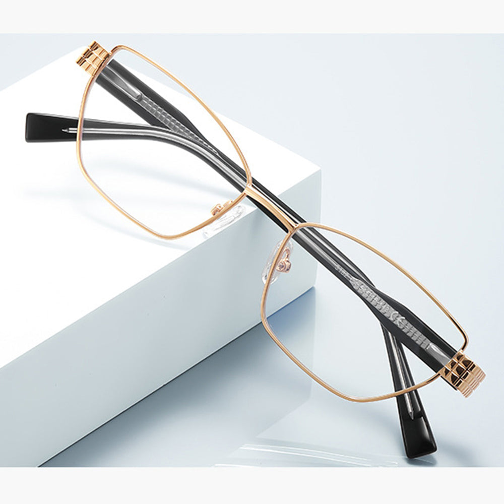 Lunettes d'ordinateur pour femmes Techsuit 3162, Anti-Lumière Bleue, Dorées
