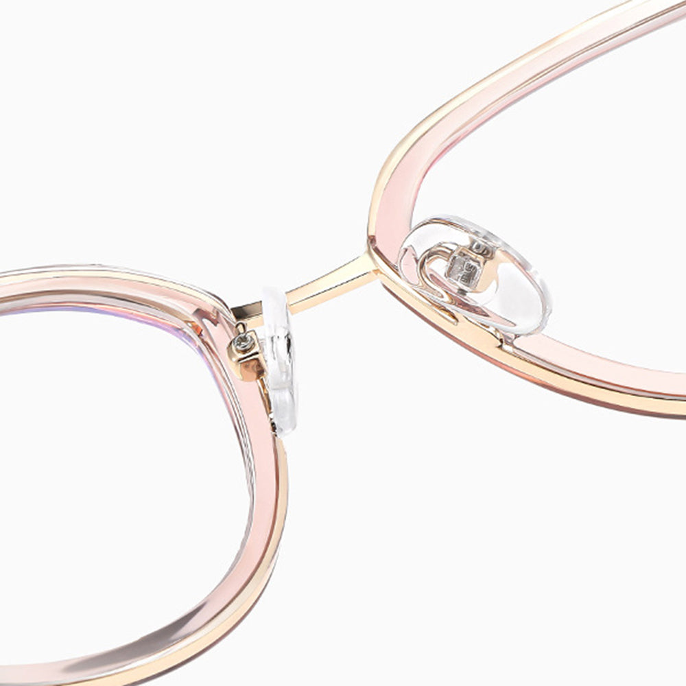 Occhiali Da Computer Donna Techsuit 82290, Anti-Luce Blu, Oro Rosa