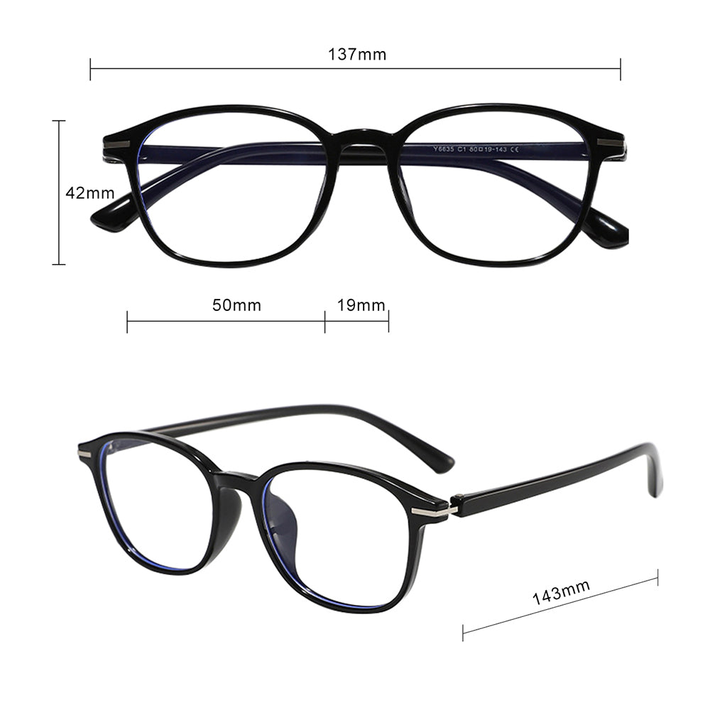Occhiali Da Computer Unisex Techsuit 6635, Anti-Luce Blu, Marrone Chiaro