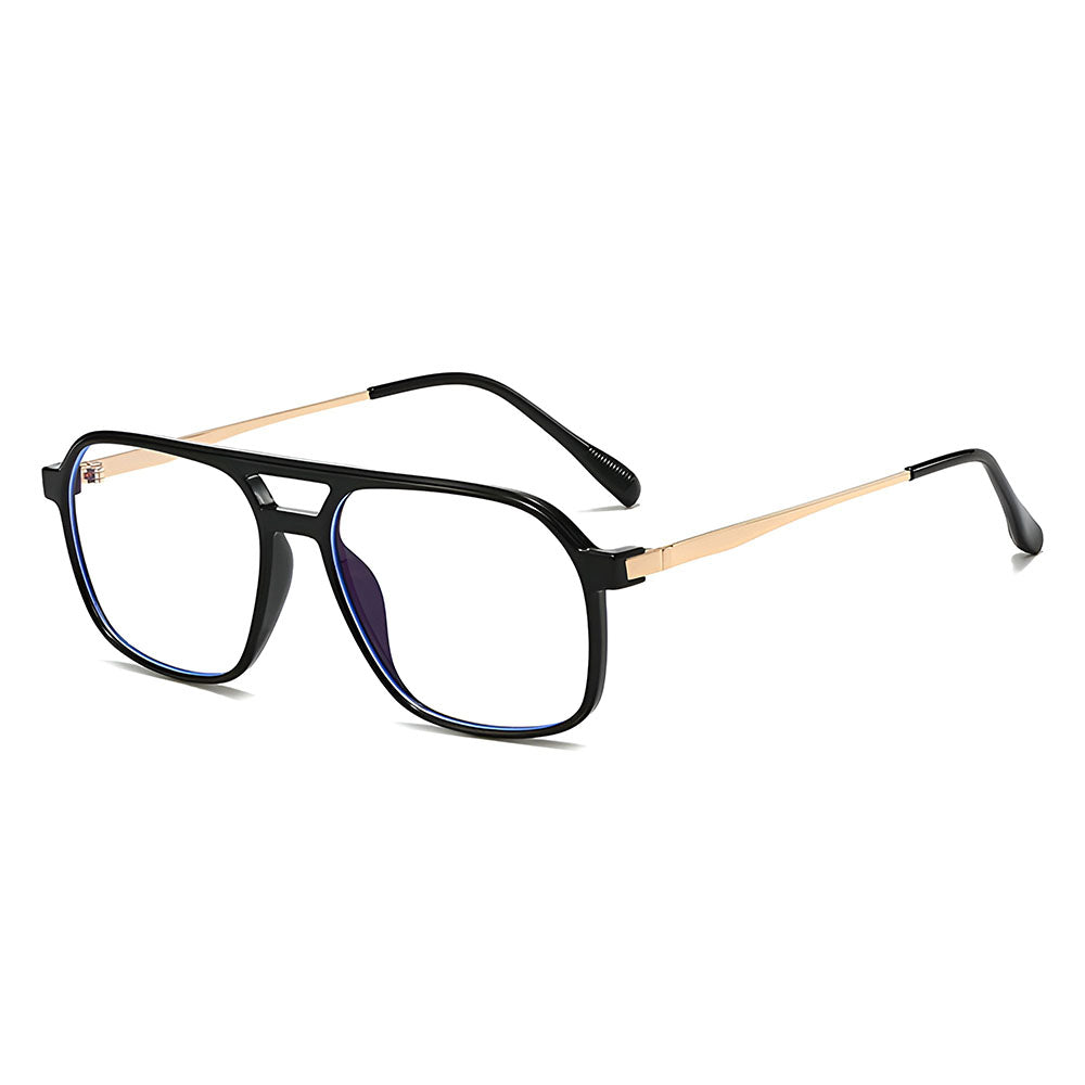 Occhiali da Computer Unisex Techsuit 83092, Anti-Luce Blu, Nero Oro