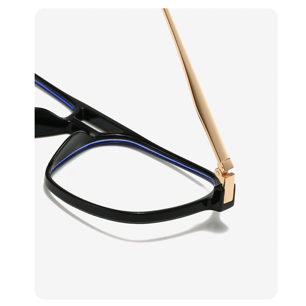 Occhiali da Computer Unisex Techsuit 83092, Anti-Luce Blu, Nero Oro