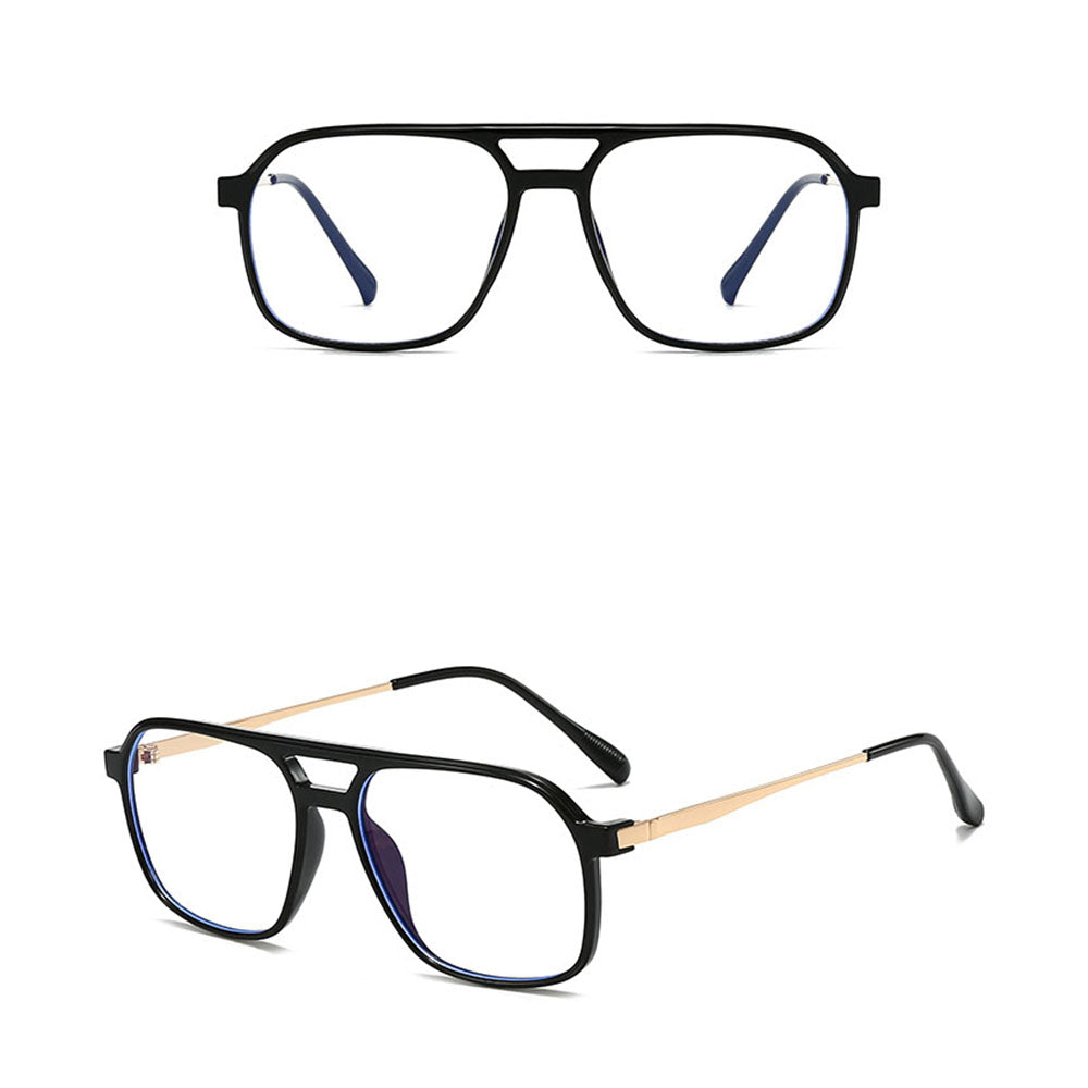 Occhiali da Computer Unisex Techsuit 83092, Anti-Luce Blu, Nero Oro