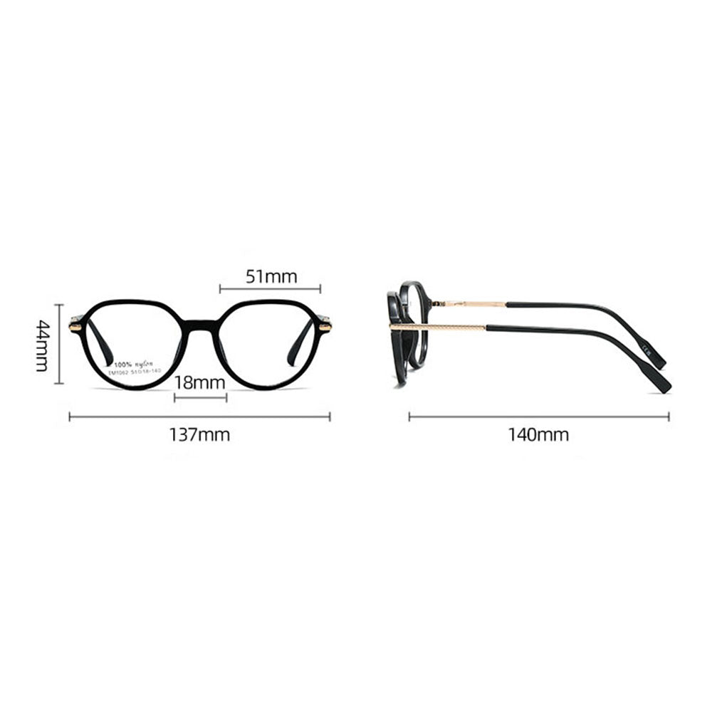 Occhiali da Computer Unisex Techsuit TM1062, Anti-Luce Blu, Marrone Chiaro