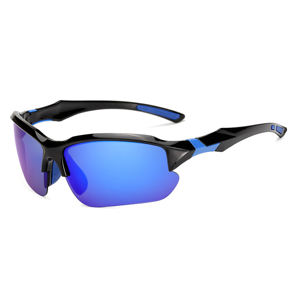 Lunettes de Cyclisme Unisexes Techsuit 9301, Protection UV, Noir Bleu