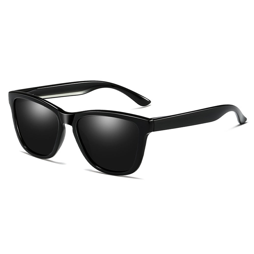 Herren-Sonnenbrille Techsuit 0717, polarisiert, UV-Schutz, schwarz