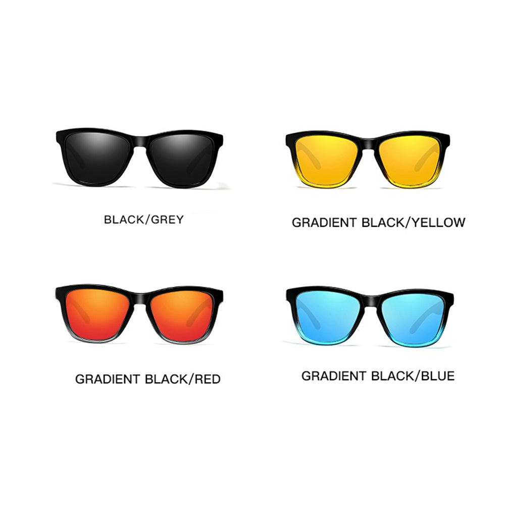 Herren-Sonnenbrille Techsuit 0717, polarisiert, UV-Schutz, schwarz