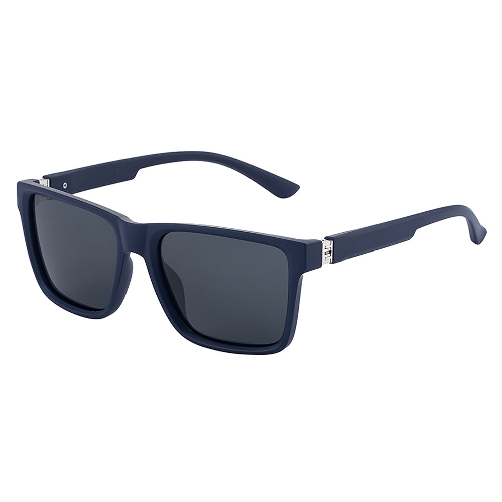 Lunettes de Soleil Homme Techsuit 8506, Polarisées, Protection UV, Bleu Mat Gris