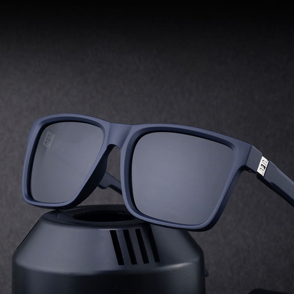 Lunettes de Soleil Homme Techsuit 8506, Polarisées, Protection UV, Bleu Mat Gris