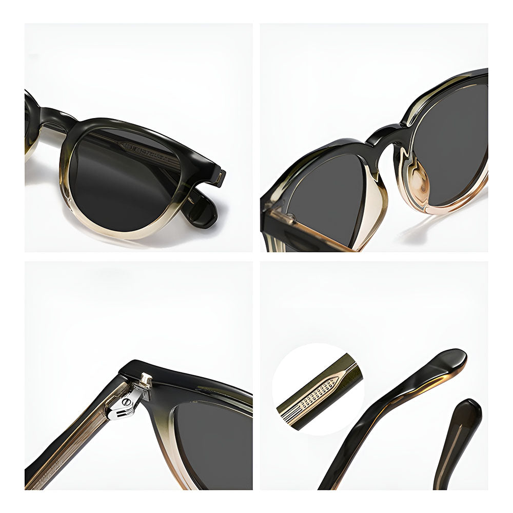 Lunettes de Soleil Homme Techsuit 8663, Polarisées, Protection UV, Marron