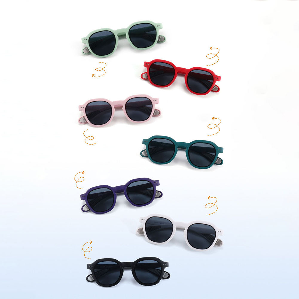 Occhiali da Sole Bambini Techsuit 8447, Polarizzati, Protezione UV, Neri