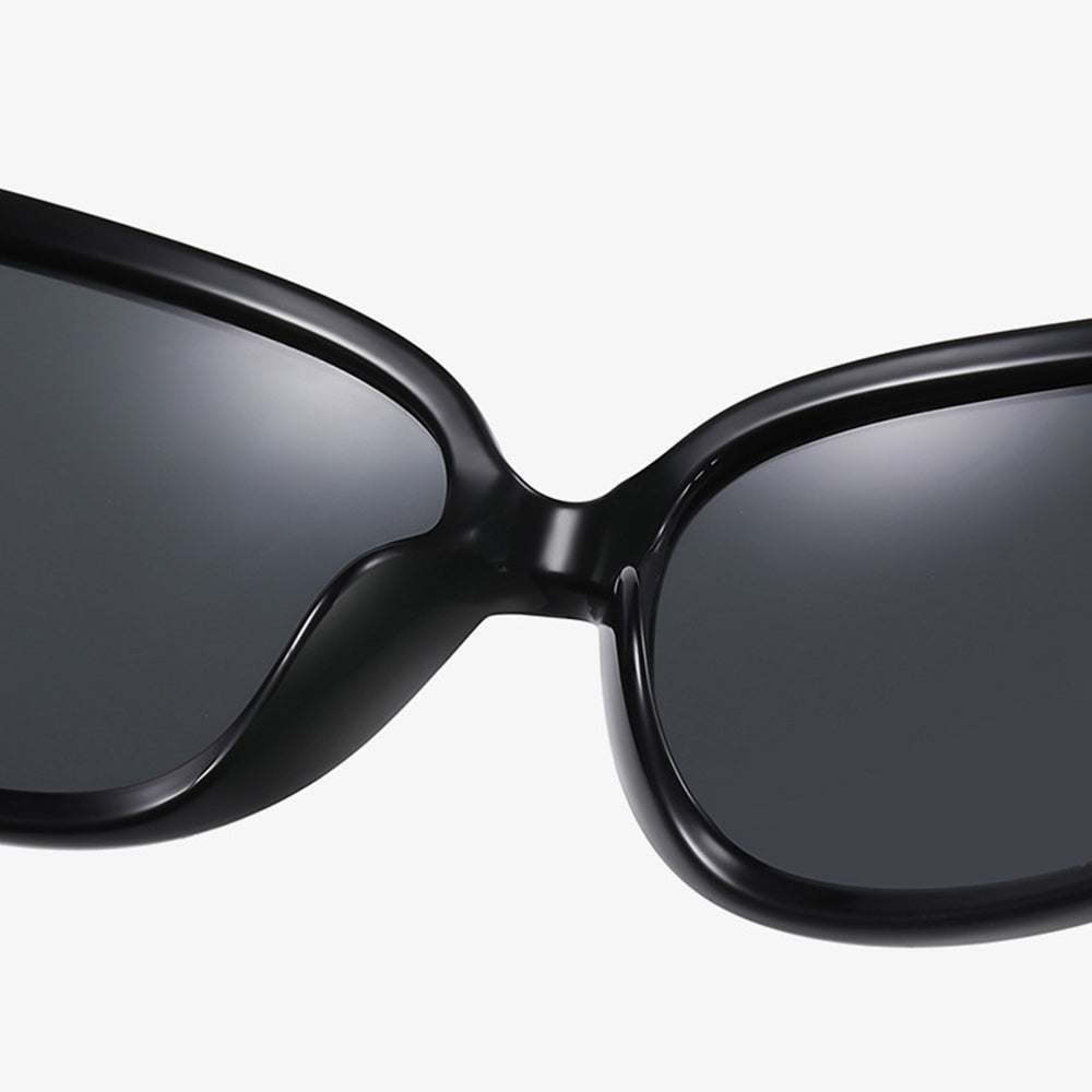 Damen-Sonnenbrille Techsuit 2012, polarisiert, UV-Schutz, Schwarz Grau