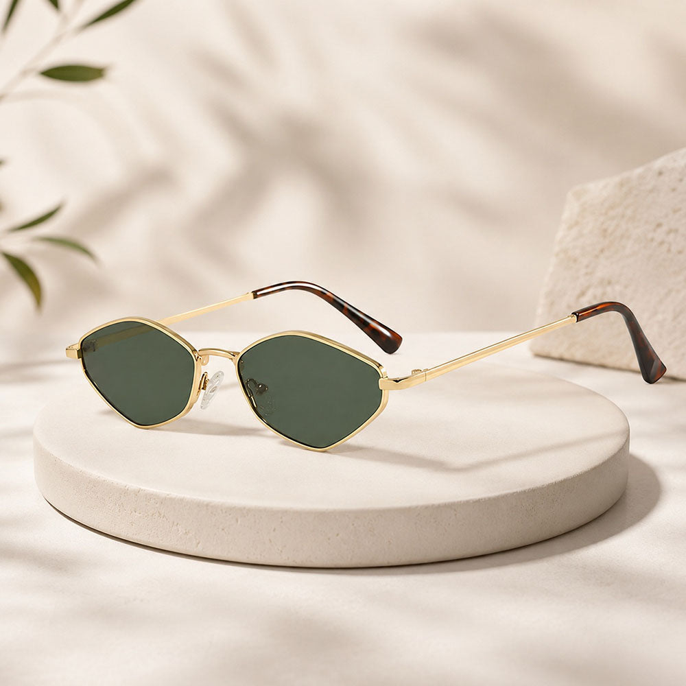 Damen-Sonnenbrille Techsuit 6206, Gold Grün