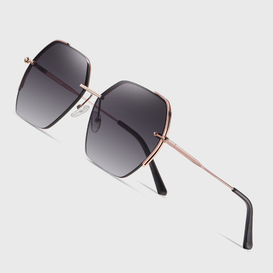 Damen-Sonnenbrille Techsuit 8561, Rosa Gold Grau