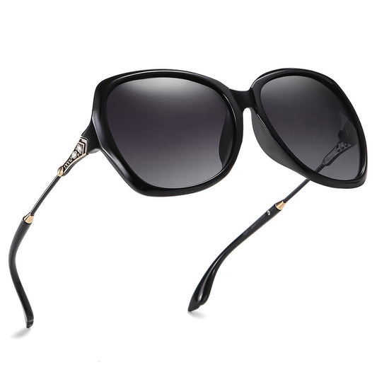 Damen-Sonnenbrille Techsuit 8881, polarisiert, UV-Schutz, Schwarz Grau