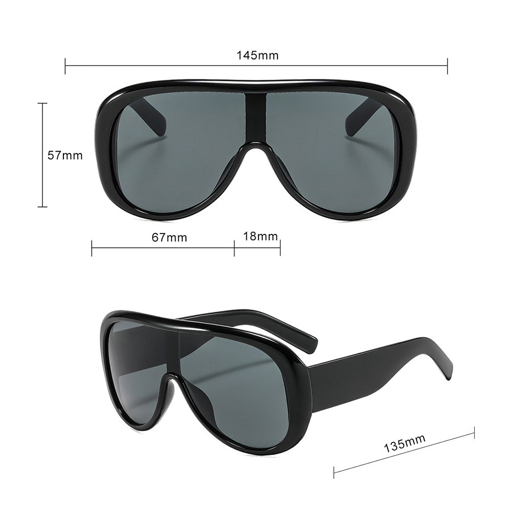 Damen-Sonnenbrille Techsuit 89337, Schwarz