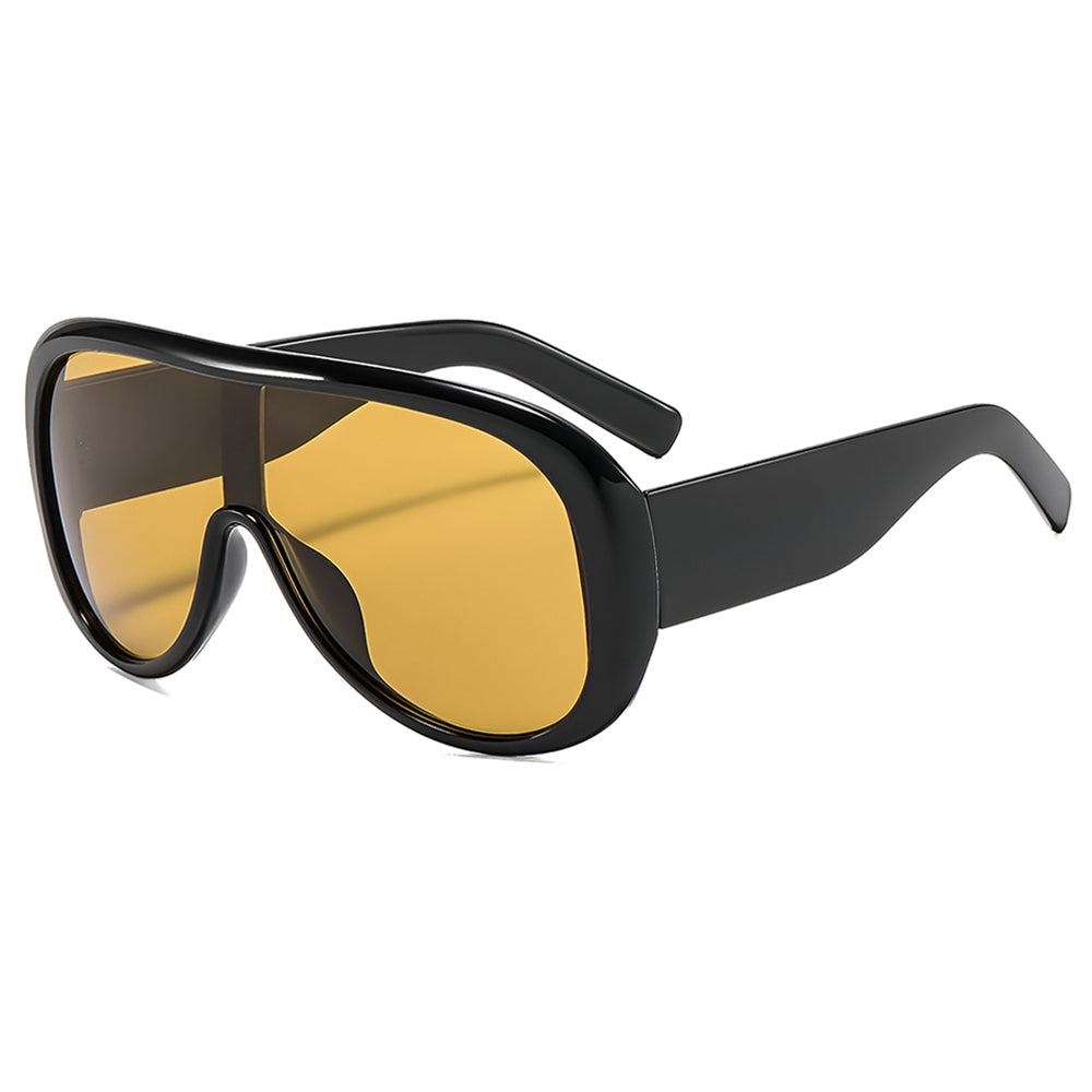 Lunettes de Soleil Femme Techsuit 89337, Noires Jaunes